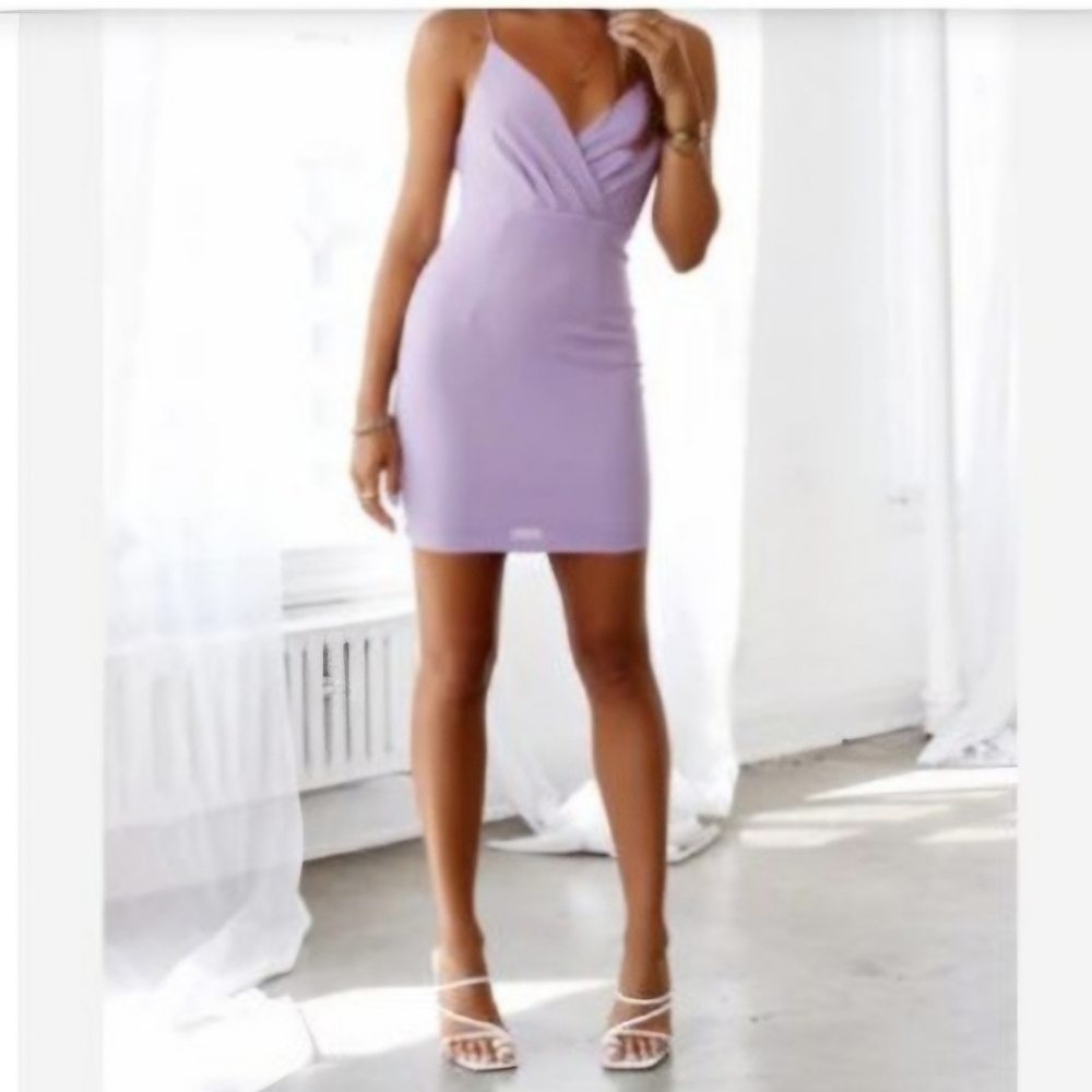 Lavender Spaghetti Strap Dress